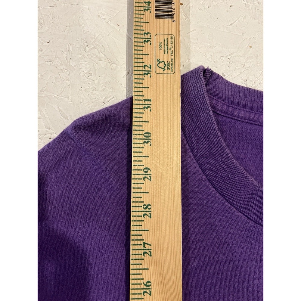 Vintage Truman State Bulldogs Shirt Mens Size M Single Stitch Purple‎ College - Picture 9 of 10
